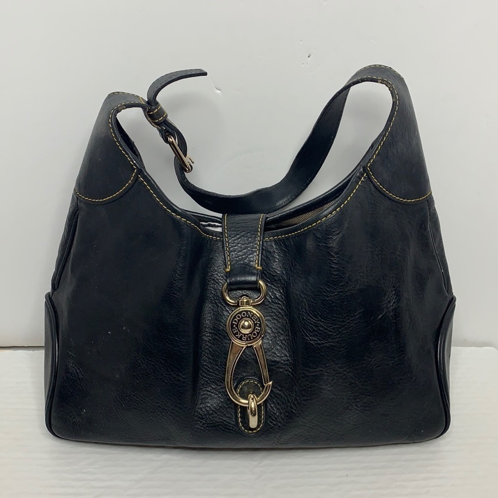 Dooney and Bourke PEBBLE GRAIN LOGO LOCK  BAG